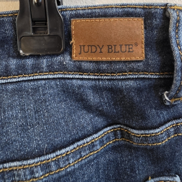 Judy Blue Distressed Skinny Jeans 14W High Stretch Cool Girl Denim - Picture 9 of 10